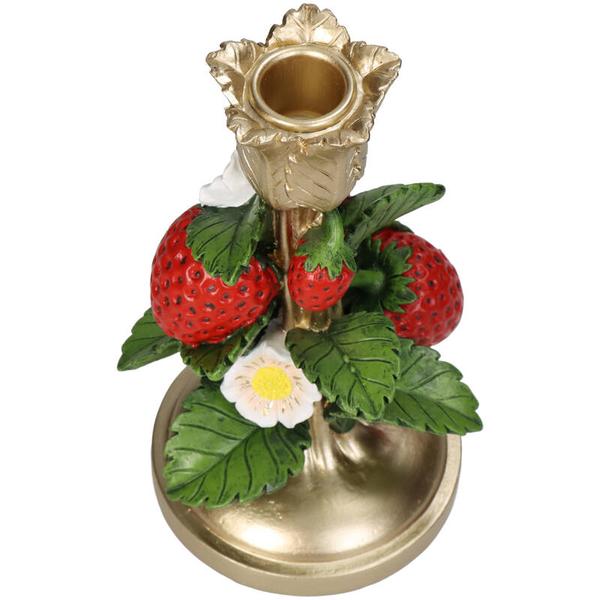 Kandelaar - Aardbei Goud - Hoogte ↕20cm