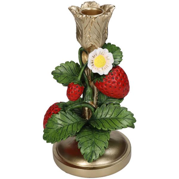 Kandelaar - Aardbei Goud - Hoogte ↕20cm