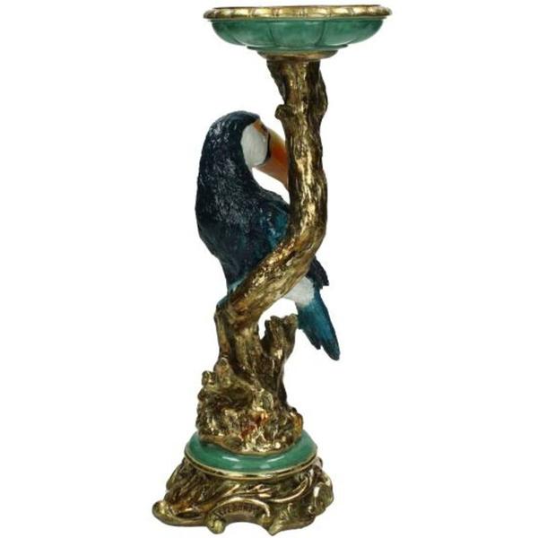 Kandelaar - Tropische Toekan Multicolor - Hoogte β30cm