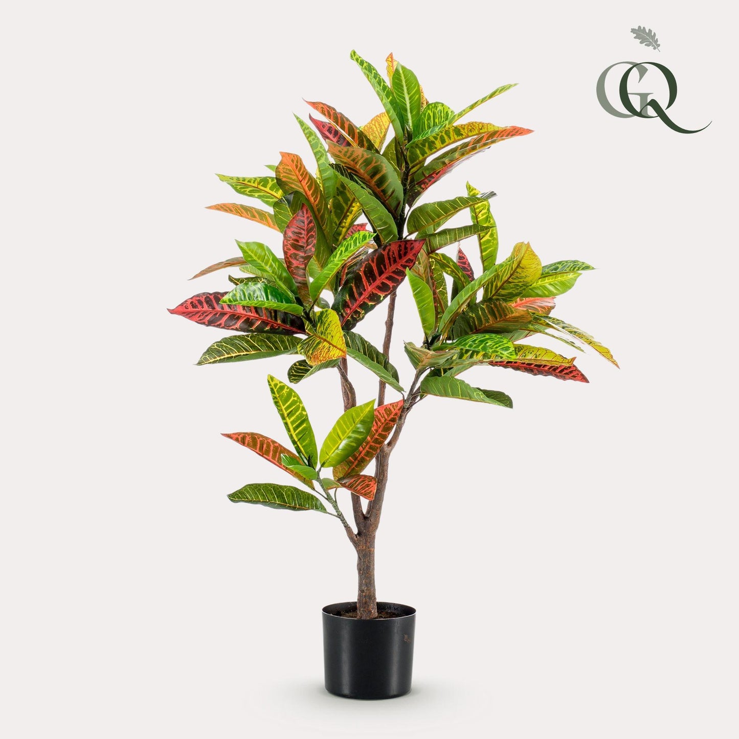 Kunstplant - Croton Codiaeum - Wonderstruik - Hoogte ↕100cm