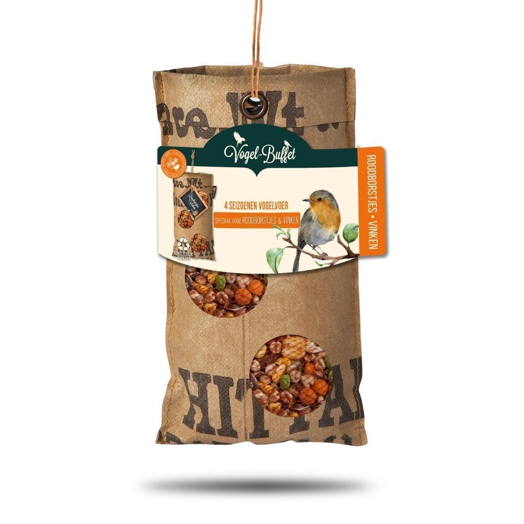 Bird-buffet | Rags feeder | Roodboorstjes & Vinken - 300 gram