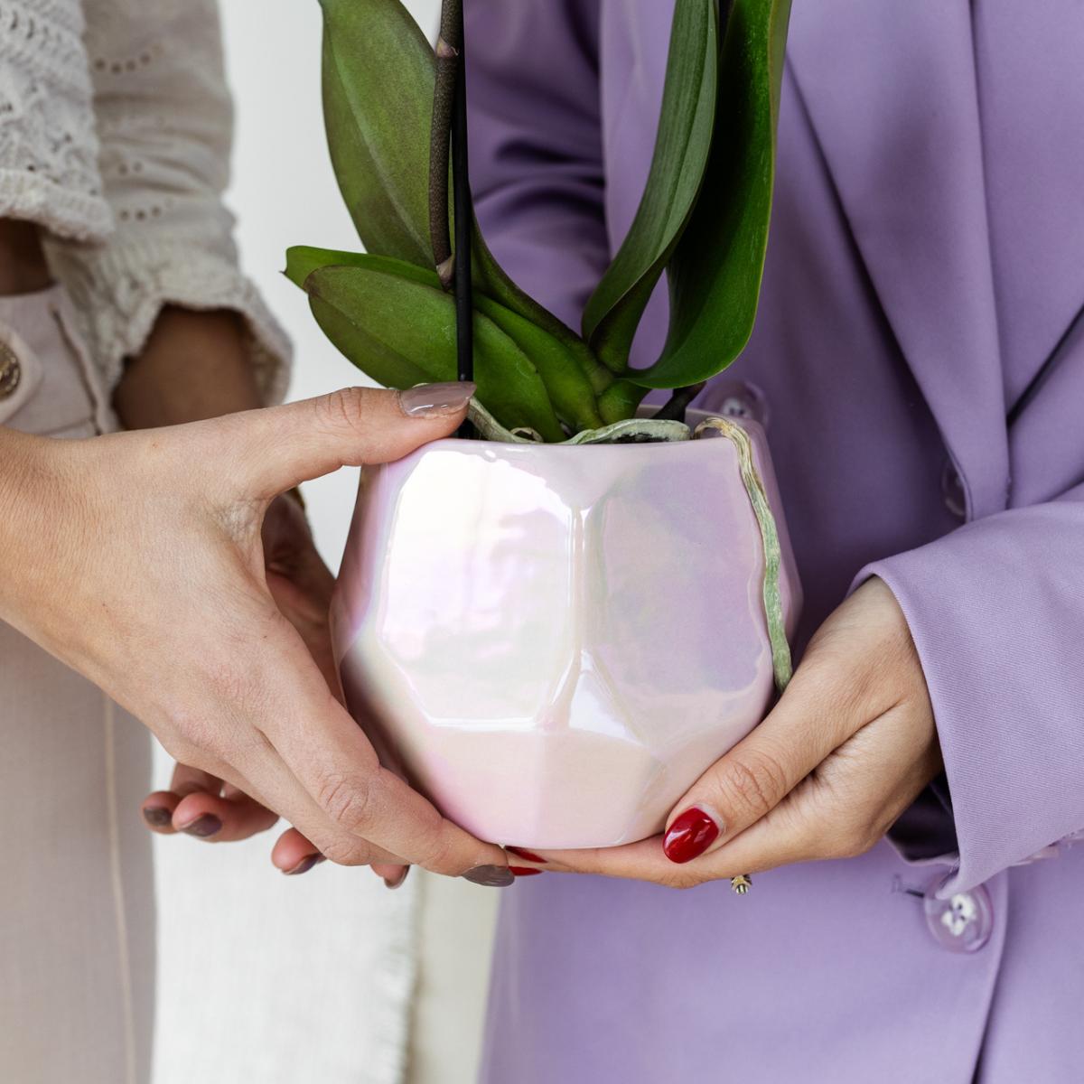 Pearl pot - Pink - Potmaat Ø9cm
