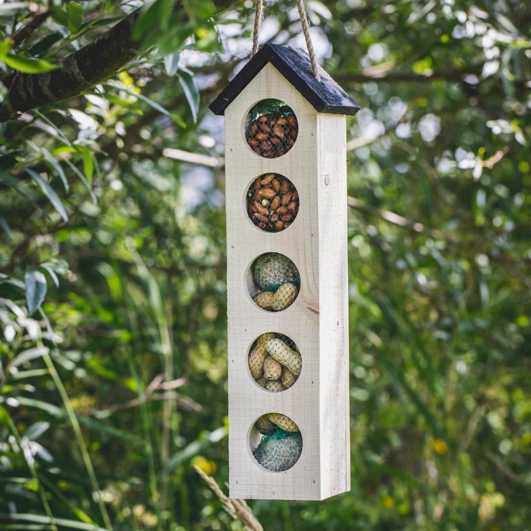 Bird-Buffet | Grote Chaletvoederbak Vogelhuis Inclusief 500 Gram Voeding
