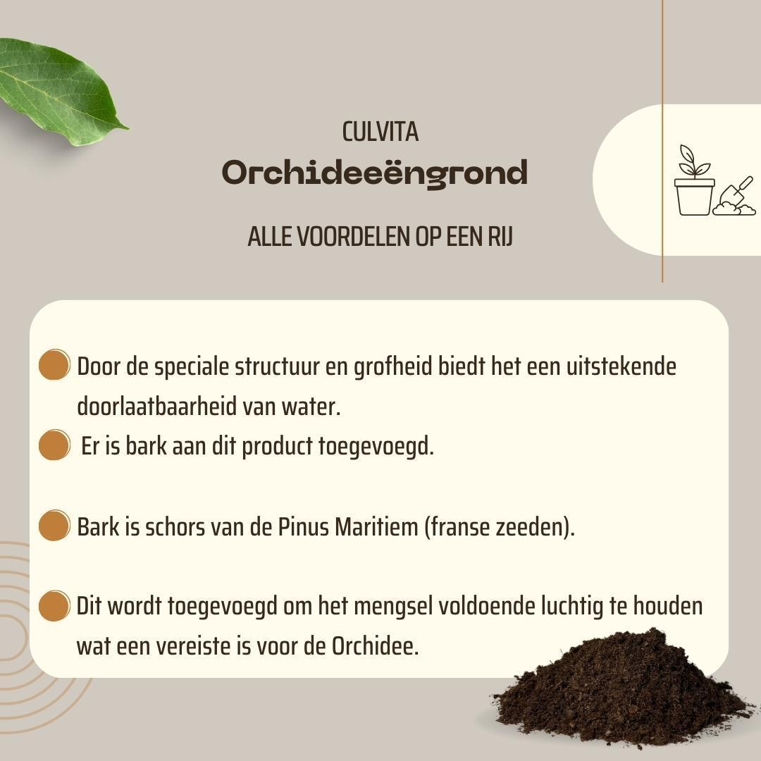 Culvita - Orchidee grond - 5 liter - Potgrond geschikt voor Orchidee