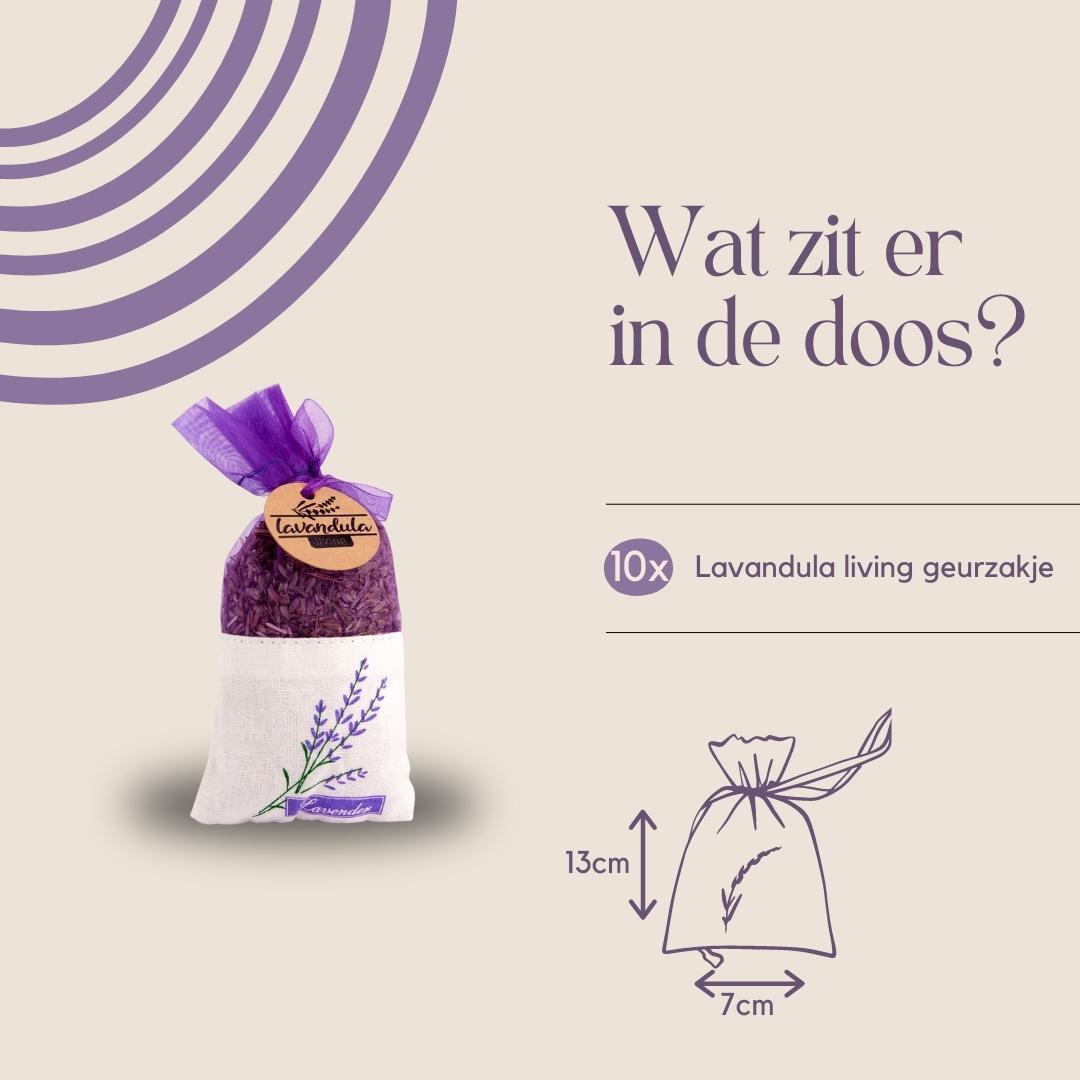 Premium Lavendel geurzakjes - 10 stuks van 20 gram