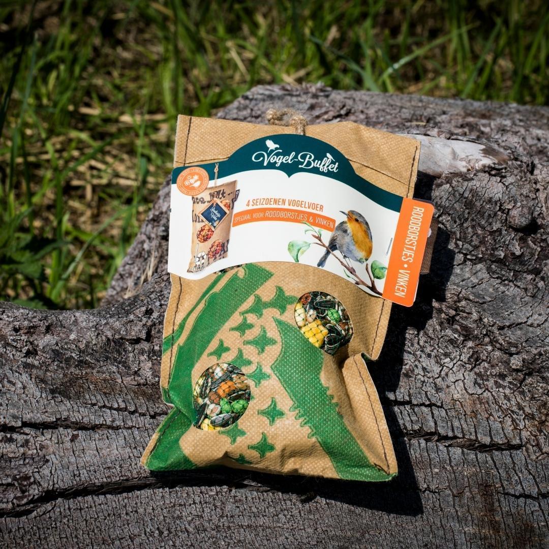 Bird-buffet | Rags feeder | Roodboorstjes & Vinken - 300 gram