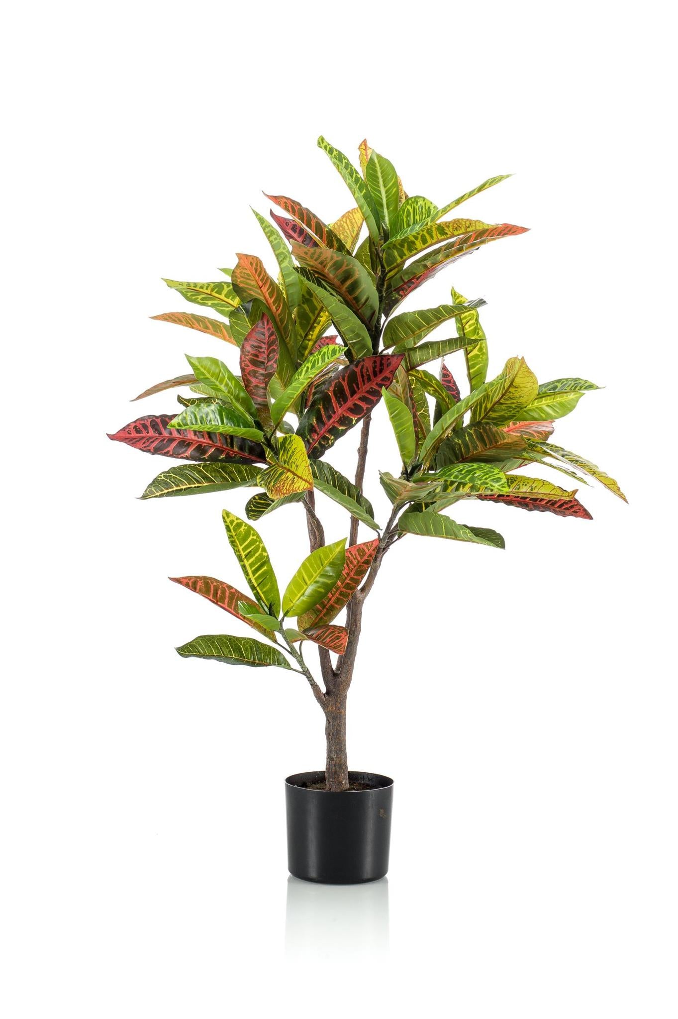 Kunstplant - Croton Codiaeum - Wonderstruik - Hoogte ↕100cm