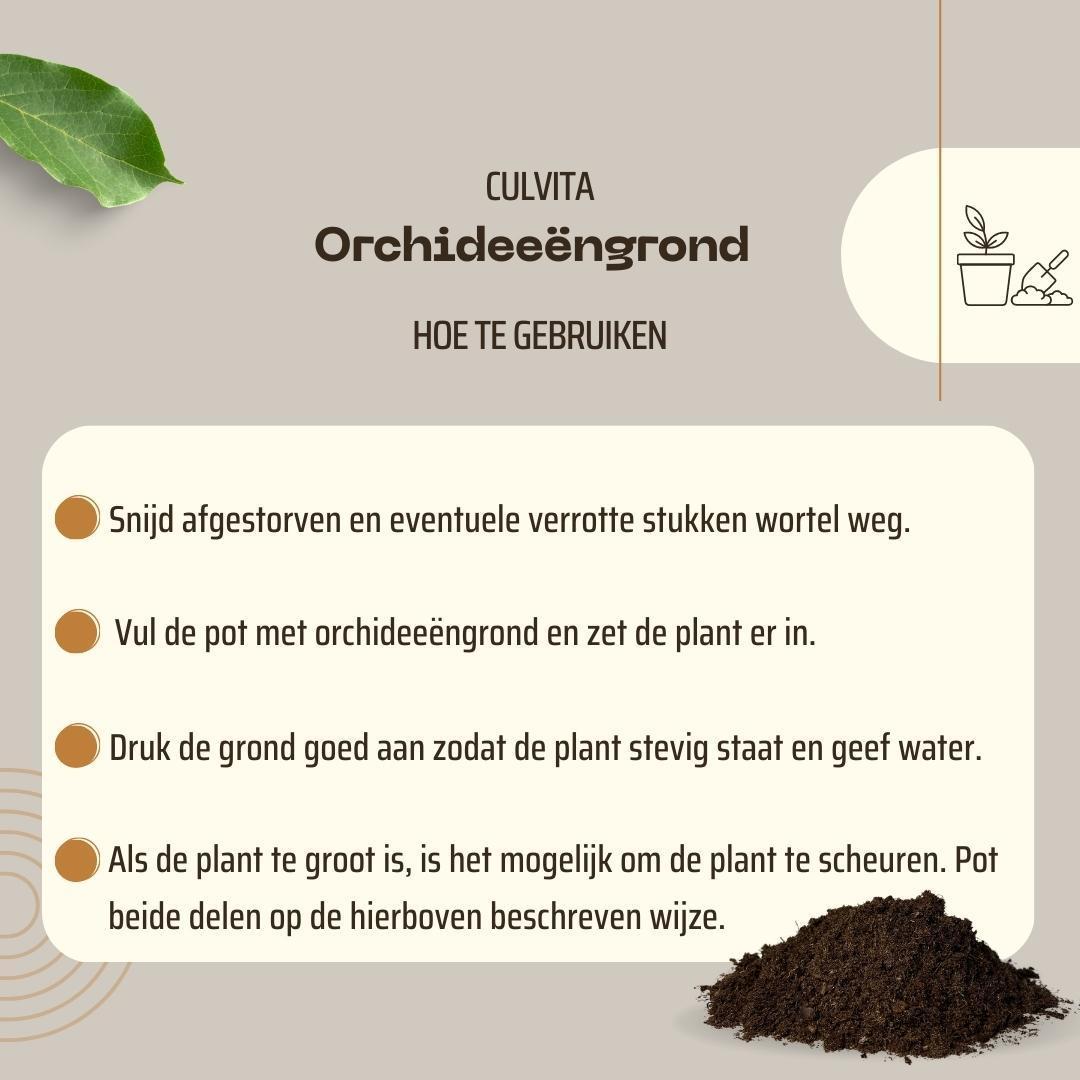 Culvita - Orchidee grond - 5 liter - Potgrond geschikt voor Orchidee