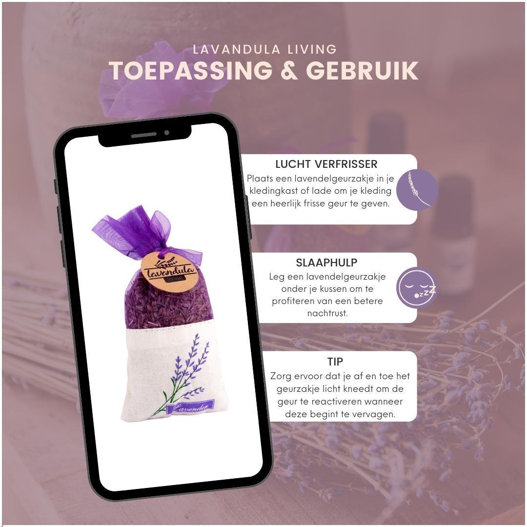 Premium Lavendel geurzakjes - 10 stuks van 20 gram