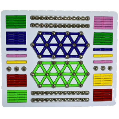 Stok & Bol Magnetische Wonderwereld - 228 delige set - 144 Stokjes & 84 Balletjes