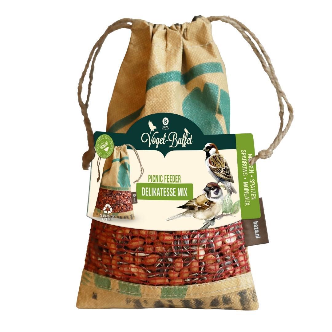 Bird-Buffet | Picknick voor buitenvogels | Mussen & Merels - 300 gram