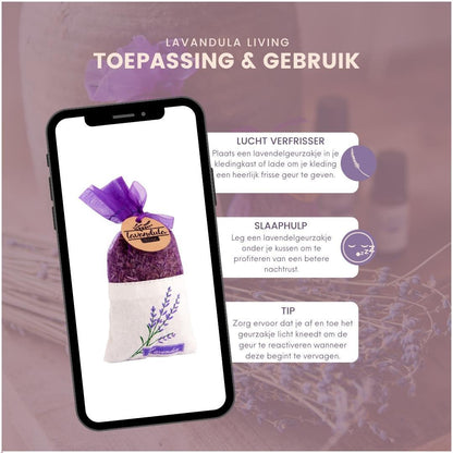 Premium Lavendel geurzakjes - 5 stuks van 20 gram