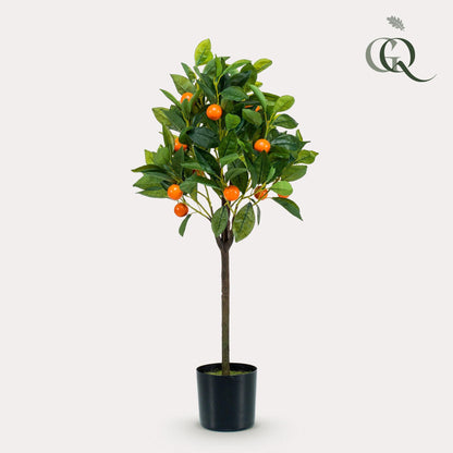 Kunstplant - Citrus Sinensis - Sinaasappelboom - Hoogte ↕75cm