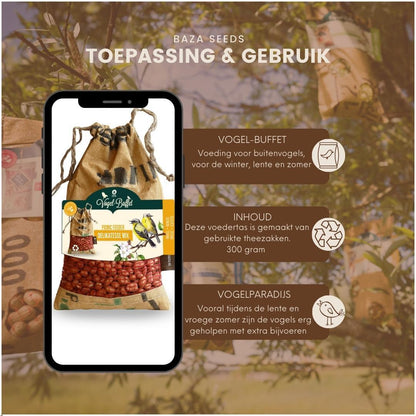 Bird-Buffet | Picknick voor buitenvogels | Sijsjes & Boomklevers - 300 gram