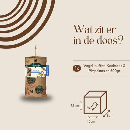 Bird-Buffet | Picknick voor buitenvogels | Koolmees & Pimpelmezen - 300 gram