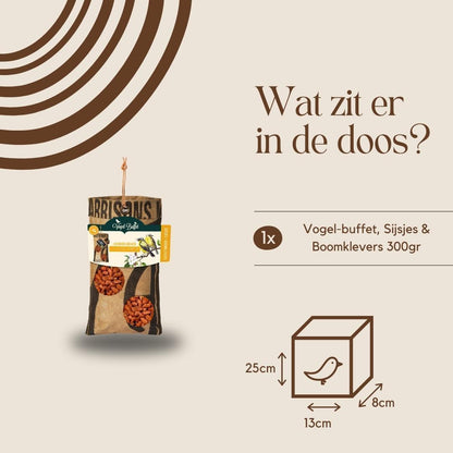 Bird-buffet | Rags feeder | Sijsjes & Boomklevers - 300 gram