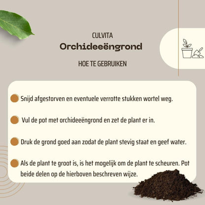 Culvita - Orchidee grond - 5 liter - Potgrond geschikt voor Orchidee